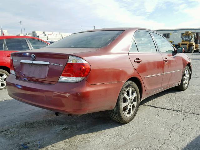 4T1BE32K95U068920 - 2005 TOYOTA CAMRY LE RED photo 4