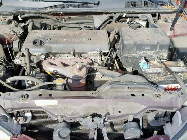 4T1BE32K95U068920 - 2005 TOYOTA CAMRY LE RED photo 7