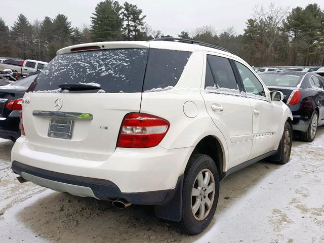 4JGBB86E26A084406 - 2006 MERCEDES-BENZ ML 350 WHITE photo 4