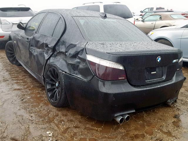 WBSNB93588CX08222 - 2008 BMW M5 BLACK photo 3