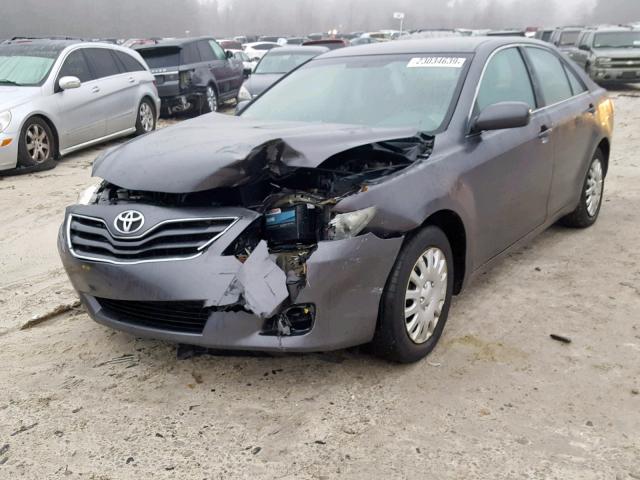 4T4BF3EK7BR121575 - 2011 TOYOTA CAMRY BASE GRAY photo 2