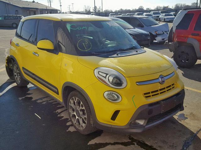 ZFBCFADH3EZ020542 - 2014 FIAT 500L TREKK YELLOW photo 1