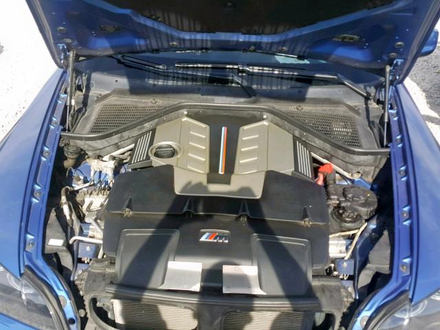 5YMGY0C53CLK27532 - 2012 BMW X5 M BLUE photo 7