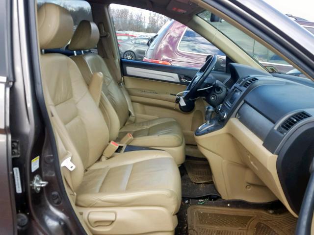 5J6RE4H70AL007784 - 2010 HONDA CR-V EXL BROWN photo 5