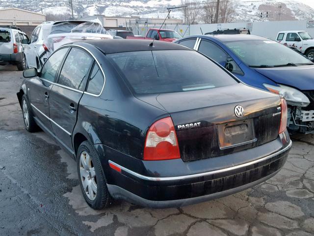 WVWTH63B42P177098 - 2002 VOLKSWAGEN PASSAT GLX 黑色 照片 3