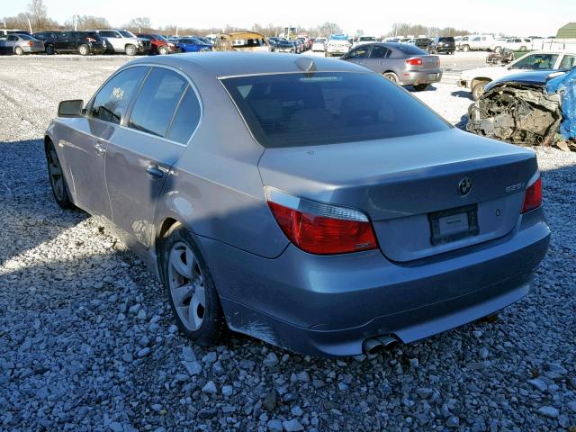WBANA53565B864910 - 2005 BMW 525 I GRAY photo 3
