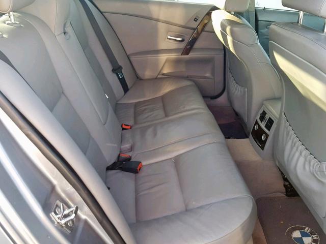 WBANA53565B864910 - 2005 BMW 525 I GRAY photo 6