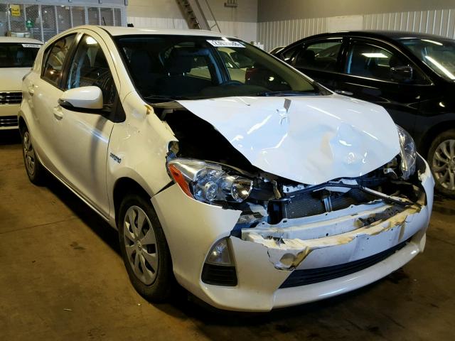 JTDKDTB3XD1545032 - 2013 TOYOTA PRIUS C WHITE photo 1