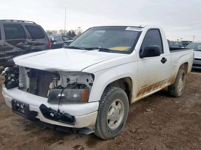 1GCCS148X58218825 - 2005 CHEVROLET COLORADO WHITE photo 2