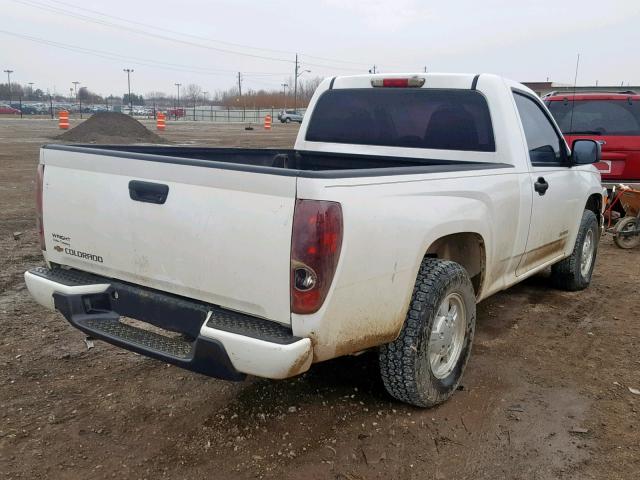 1GCCS148X58218825 - 2005 CHEVROLET COLORADO WHITE photo 4