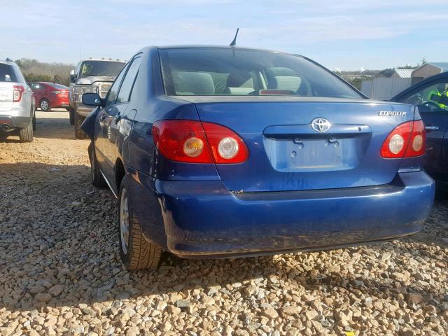 2T1BR32E45C430491 - 2005 TOYOTA COROLLA CE BLUE photo 3