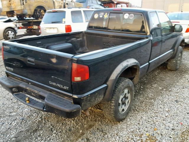 1GCCT19W318119326 - 2001 CHEVROLET S TRUCK S1 BLACK photo 4