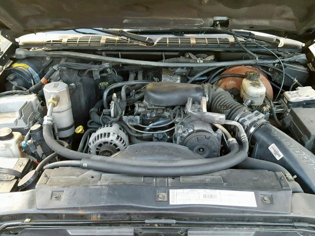 1GCCT19W318119326 - 2001 CHEVROLET S TRUCK S1 BLACK photo 7