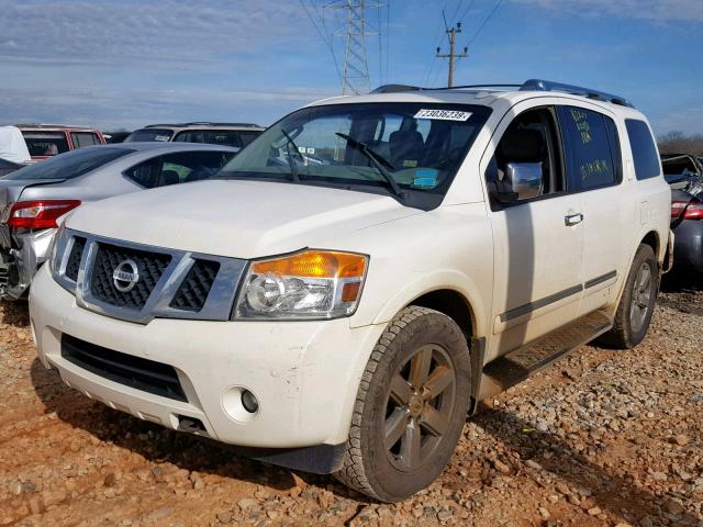 5N1BA0NF9AN614211 - 2010 NISSAN ARMADA PLA WHITE photo 2