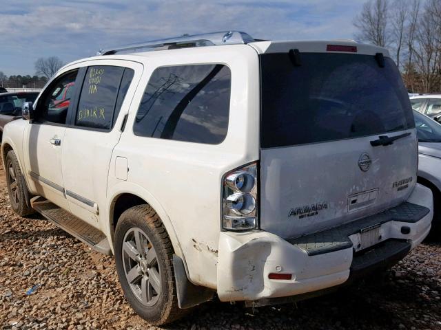 5N1BA0NF9AN614211 - 2010 NISSAN ARMADA PLA WHITE photo 3