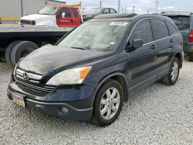 JHLRE38717C065253 - 2007 HONDA CR-V EXL BLACK photo 2