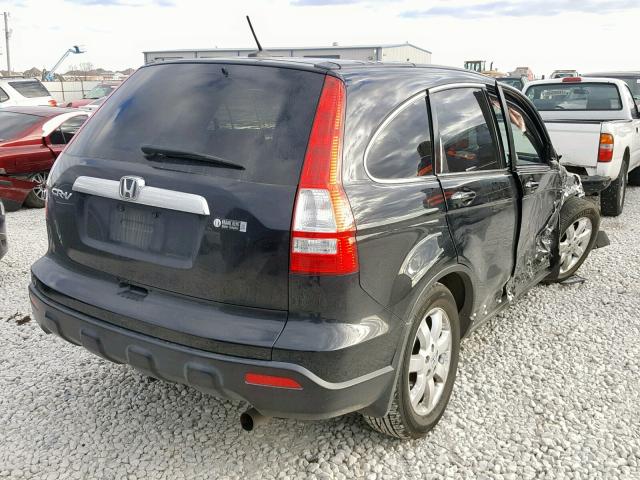 JHLRE38717C065253 - 2007 HONDA CR-V EXL BLACK photo 4