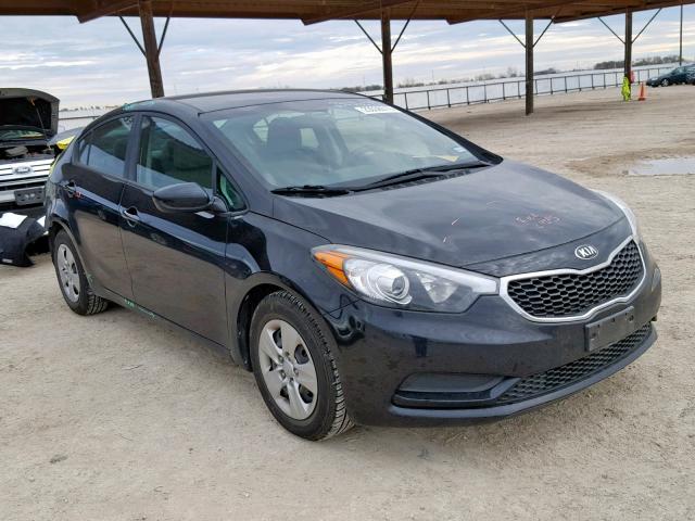 KNAFK4A65G5542123 - 2016 KIA FORTE LX BLACK photo 1