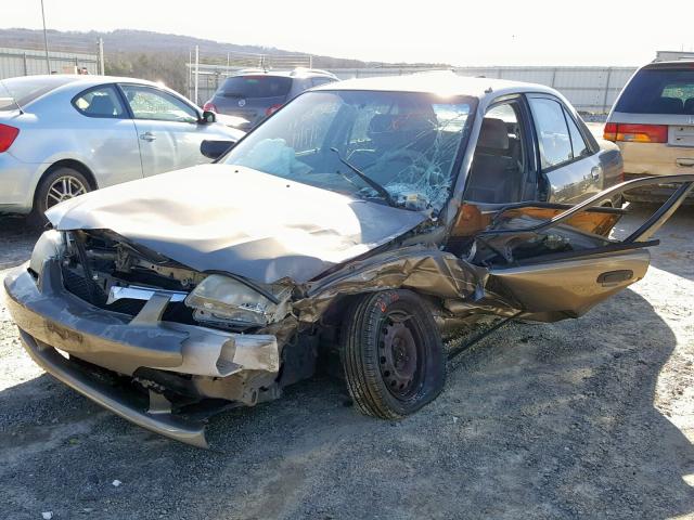 JM1BJ2227Y0236429 - 2000 MAZDA PROTEGE DX TAN photo 2