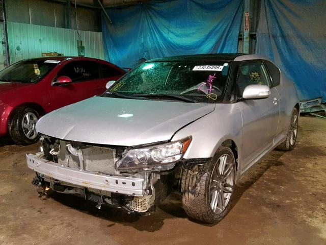 JTKJF5C74B3006757 - 2011 TOYOTA SCION TC SILVER photo 2