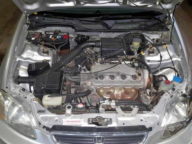 JHMEJ6623WS005400 - 1998 HONDA CIVIC DX SILVER photo 7