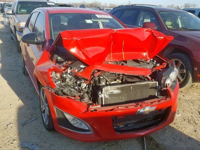 1G1JG6SB8D4179607 - 2013 CHEVROLET SONIC RS RED photo 1