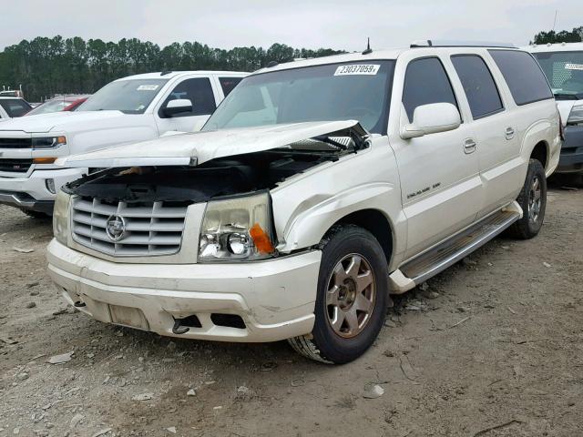 3GYFK66N84G147026 - 2004 CADILLAC ESCALADE E WHITE photo 2