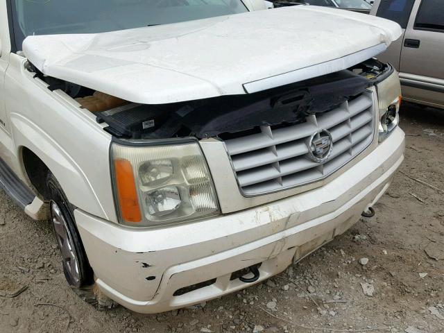 3GYFK66N84G147026 - 2004 CADILLAC ESCALADE E WHITE photo 9