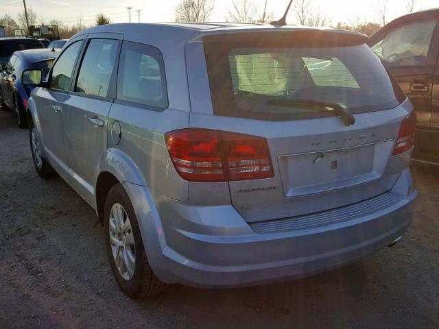 3C4PDCAB0ET118953 - 2014 DODGE JOURNEY SE SILVER photo 3