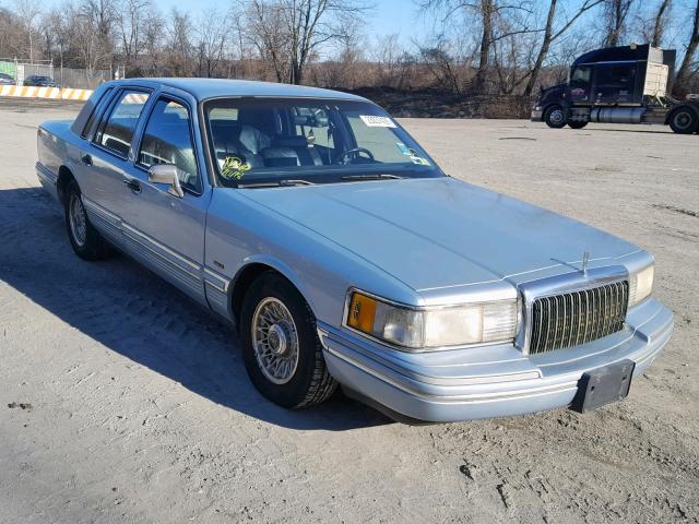 1LNLM81W3PY721147 - 1993 LINCOLN TOWN CAR E BLUE photo 1