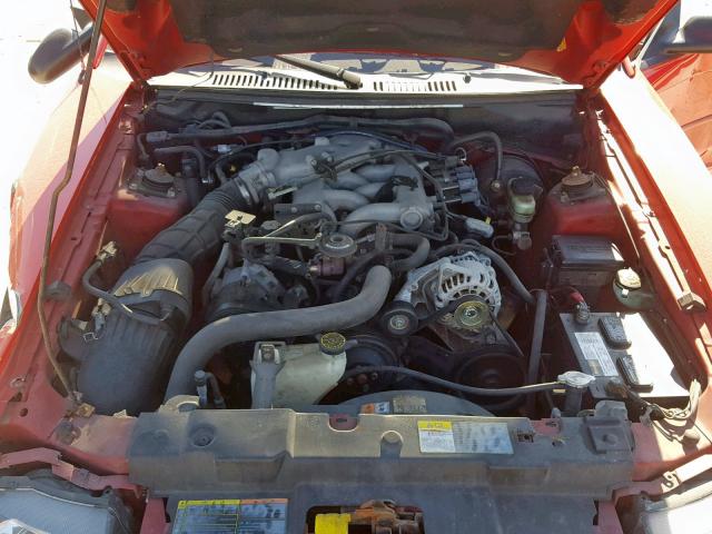 1FAFP44442F152105 - 2002 FORD MUSTANG RED photo 7