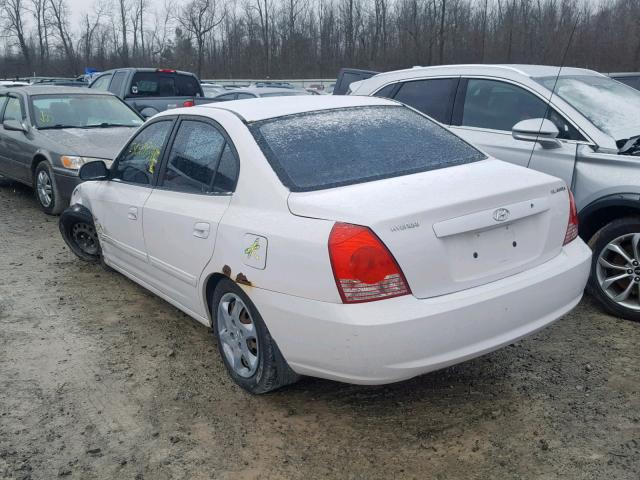 KMHDN46D66U345325 - 2006 HYUNDAI ELANTRA GL WHITE photo 3