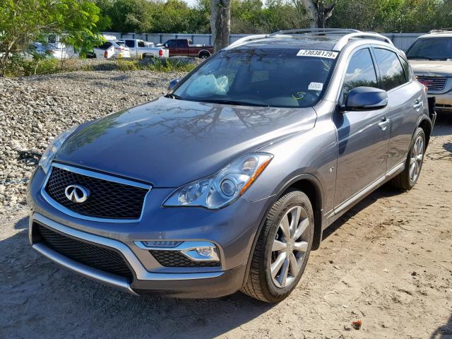 JN1BJ0RP9HM388567 - 2017 INFINITI QX50 GRAY photo 2