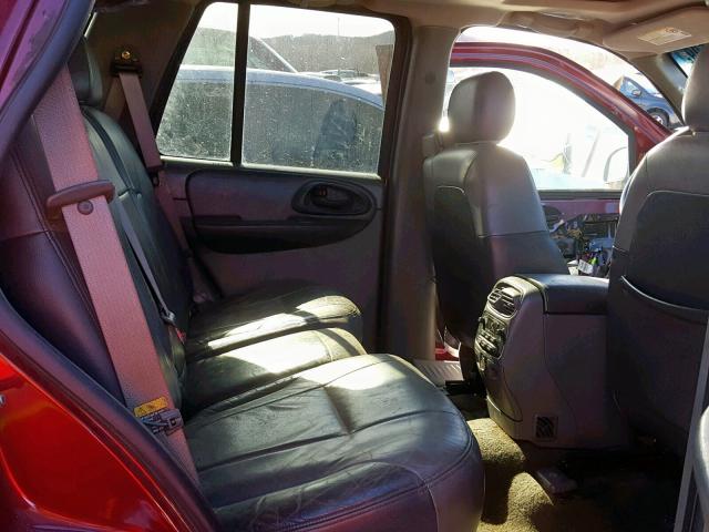 1GNDT13S042334297 - 2004 CHEVROLET TRAILBLAZE MAROON photo 6