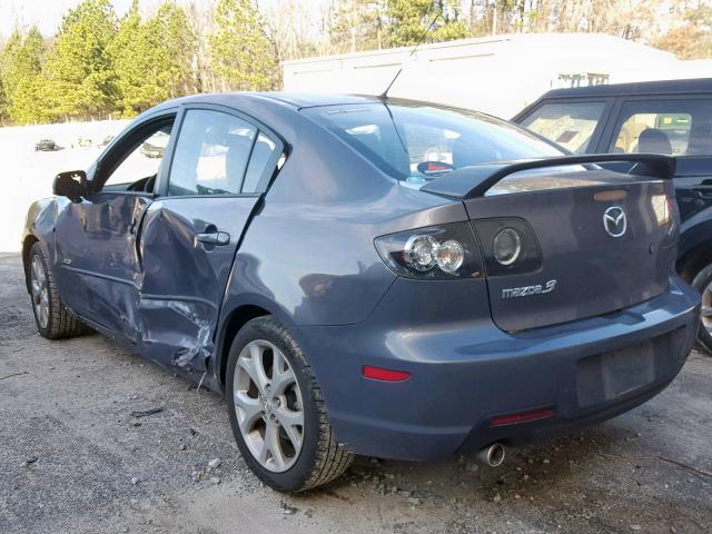 JM1BK323971765627 - 2007 MAZDA 3 S GRAY photo 3