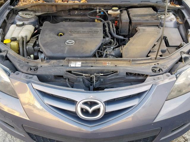 JM1BK323971765627 - 2007 MAZDA 3 S GRAY photo 7