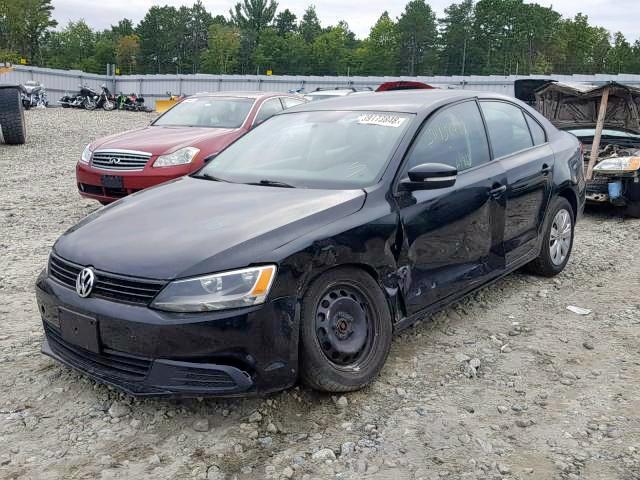 3VWDZ7AJ4BM320507 - 2011 VOLKSWAGEN JETTA SE BLACK photo 2