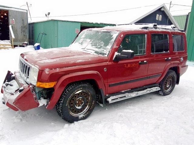 1J8HG48N36C111079 - 2006 JEEP COMMANDER წითელი ფოტო 2