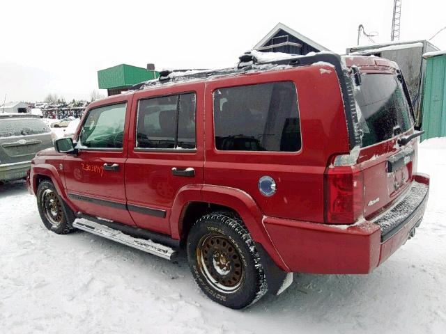 1J8HG48N36C111079 - 2006 JEEP COMMANDER წითელი ფოტო 3