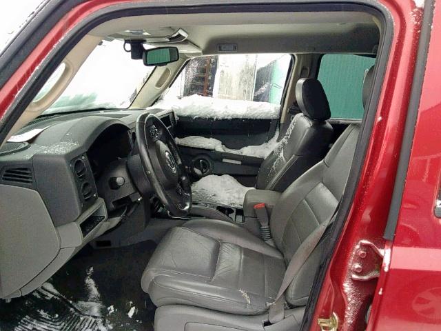 1J8HG48N36C111079 - 2006 JEEP COMMANDER წითელი ფოტო 5