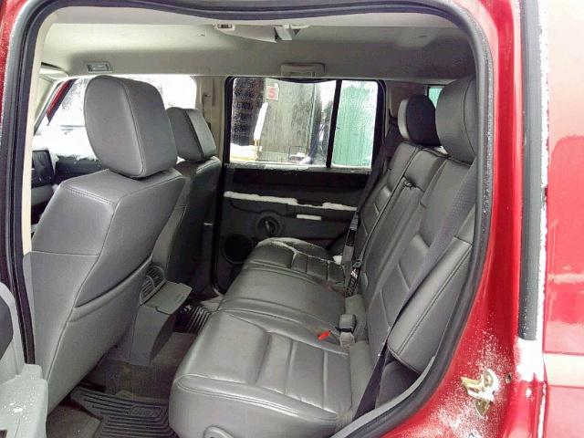 1J8HG48N36C111079 - 2006 JEEP COMMANDER წითელი ფოტო 6