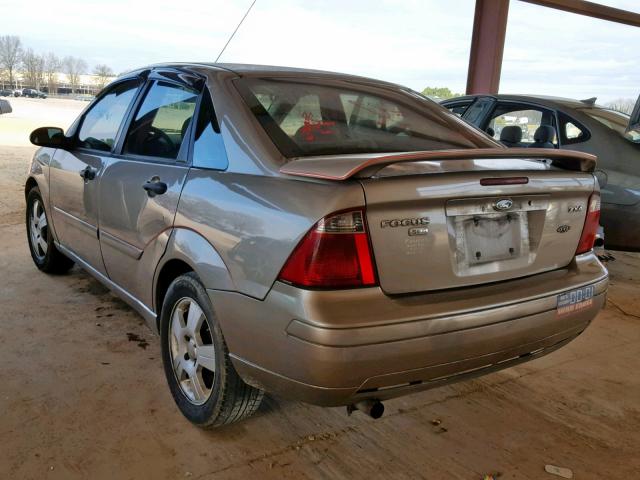 1FAFP34N55W138737 - 2005 FORD FOCUS ZX4 BROWN photo 3