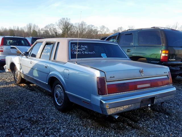 1LNBP96F0GY647624 - 1986 LINCOLN TOWN CAR BLUE photo 3