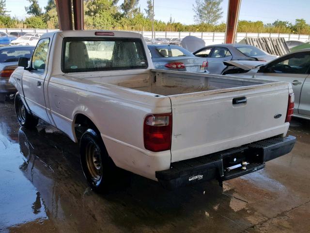 1FTYR10UX4PA66957 - 2004 FORD RANGER WHITE photo 3