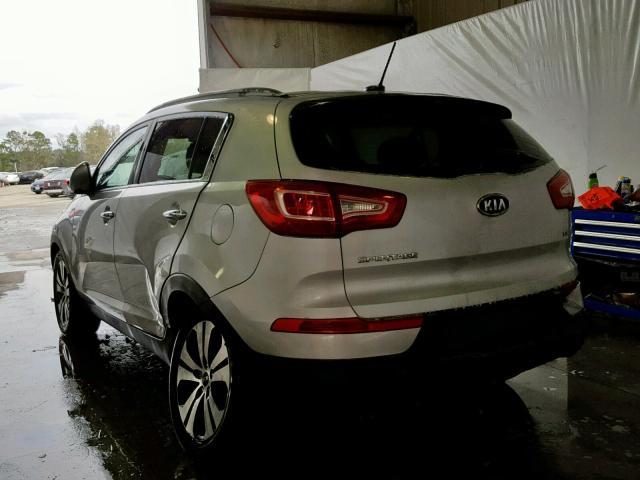 KNDPCCA22B7069600 - 2011 KIA SPORTAGE E SILVER photo 3