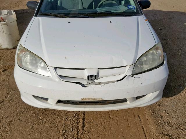 2HGES16374H641981 - 2004 HONDA CIVIC DX V WHITE photo 9