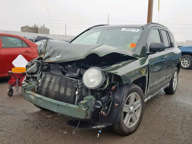 1J4FF47B89D176706 - 2009 JEEP COMPASS SP მწვანე ფოტო 2