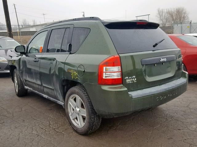 1J4FF47B89D176706 - 2009 JEEP COMPASS SP მწვანე ფოტო 3