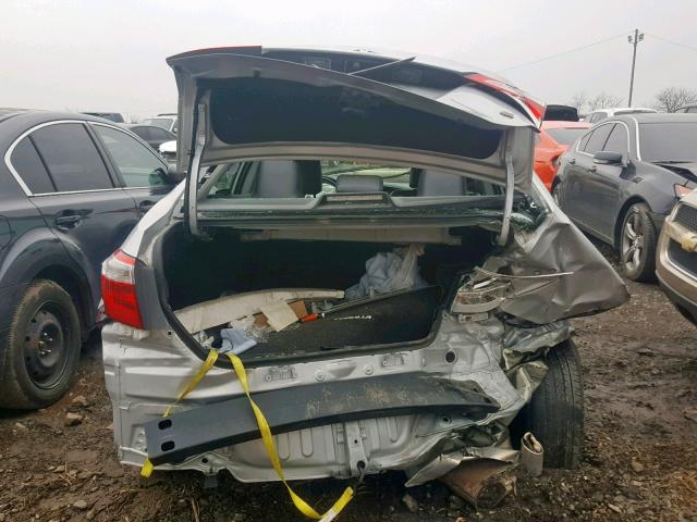 2T1BURHE8GC547809 - 2016 TOYOTA COROLLA L SILVER photo 9