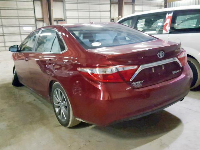 4T1BD1FK4FU151335 - 2015 TOYOTA CAMRY HYBR RED photo 3